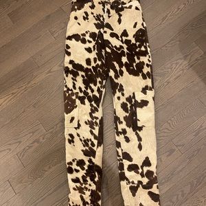 NYRVA COW PRINT PANTS